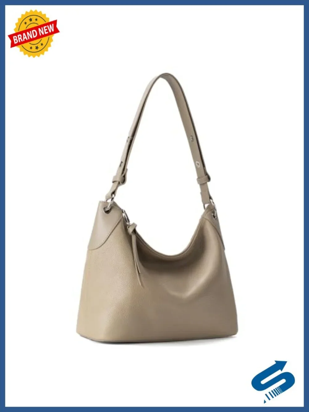 Genuine Leather Hobo Bag Crossbody Purse Soft Real Leather Shoulder Handbag